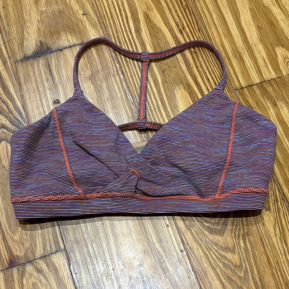 Lululemon Size 4 Pranayama Sports Bra We Are From Space Multicolor - Picture 1 of 4